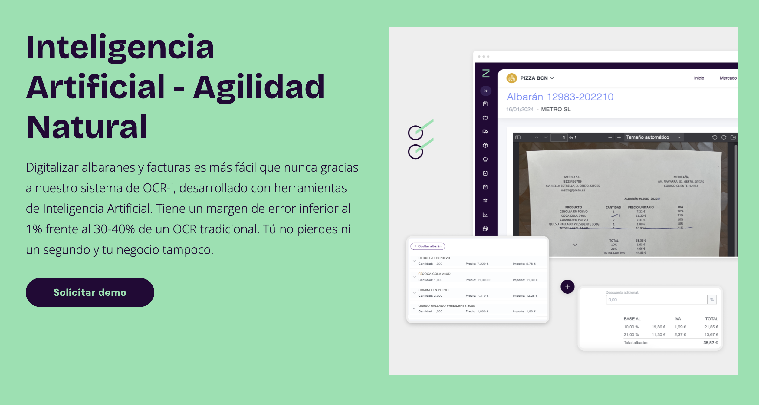 Inteligencia Artificial OCR Prezo